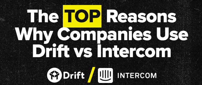 Digital PR: Aligning Traditional PR and SEO Teams An artfully crafted direct comparison landing page by Drift that addresses brand vs. competitor search intent.